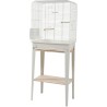 Cage Oiseau Chic Loft L Blanc + Meuble