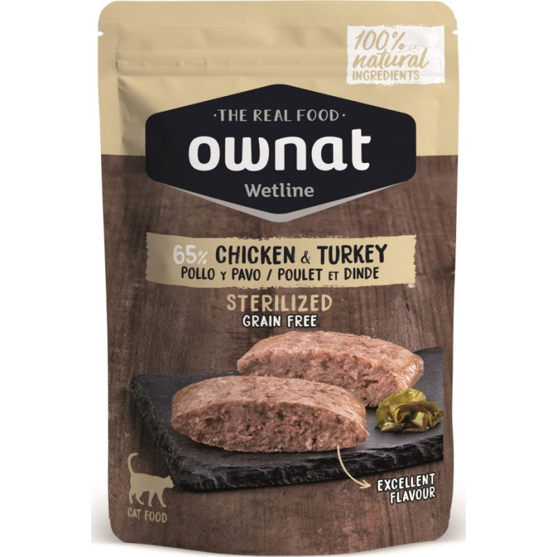 Ownat Chat Wetline Poulet&Dinde 85gr