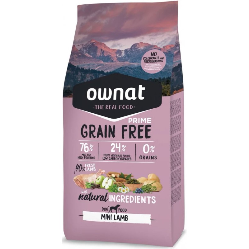 Ownat Chien GF Prime Mini Agneau 1kg