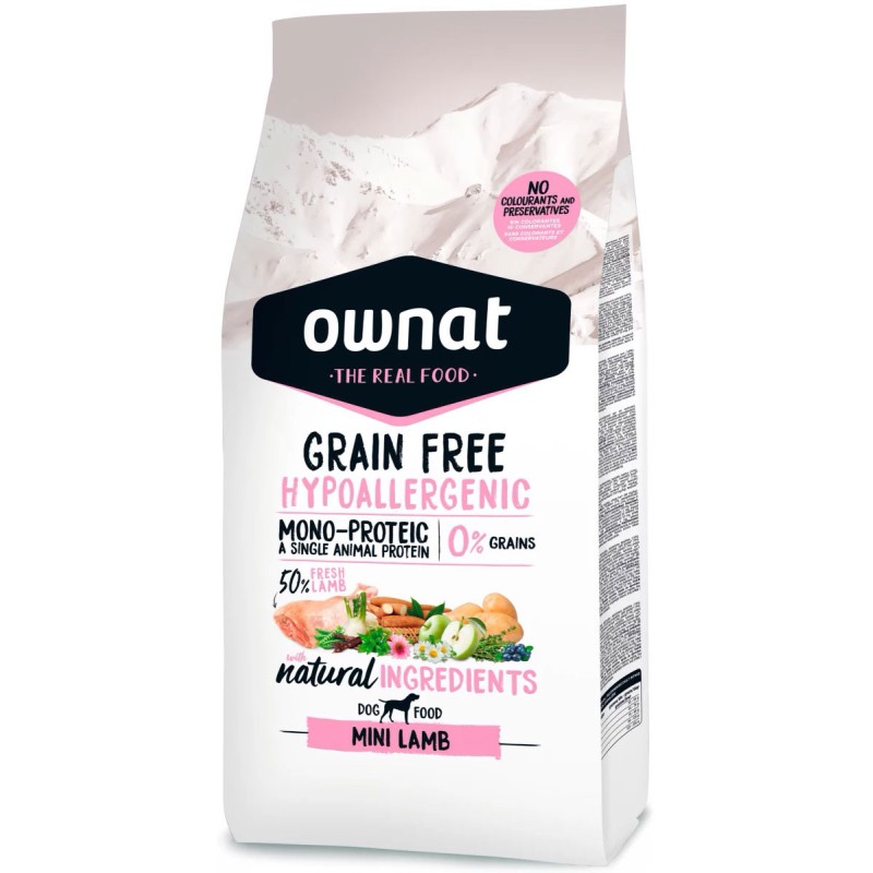 Ownat Chien GF Hypo Mini Agneau 1kg