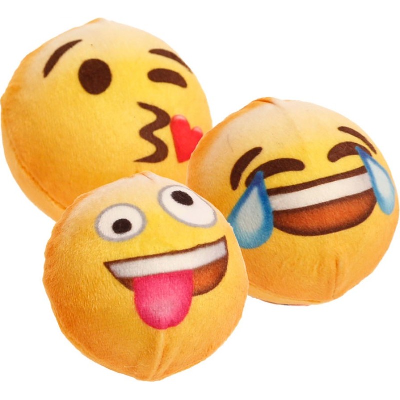 Emoji - Set de 3 Balles S - Kiss-Laugh-Crazy