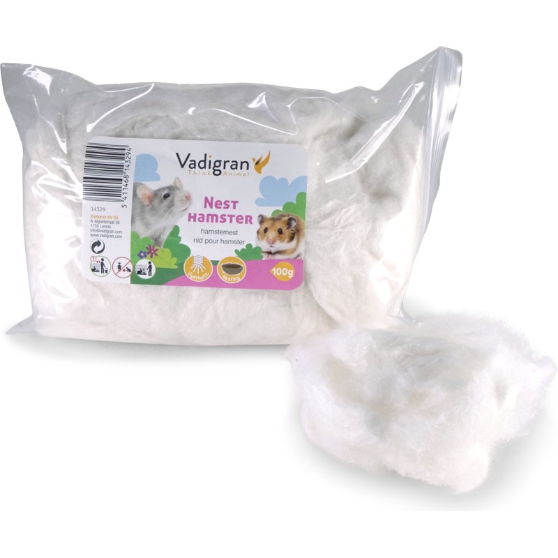 Douillet Nid Hamster Blanc 100Gr